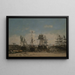 Die Küste von Portrieux, Nordküste - Eugène Boudin — gerahmtes Bild an der Wand
