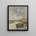 Trouville, der Hafen, Ebbe - Eugène Boudin — gerahmtes Bild an der Wand