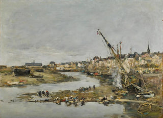 Trouville, der Hafen - Eugène Boudin — Ansicht des Kunstwerks