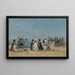 Trouville, Strandszene - Eugène Boudin — gerahmtes Bild an der Wand