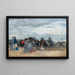 Trouville Strand Szene (Konfliktfall) - Eugène Boudin — gerahmtes Bild an der Wand
