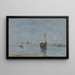 Trouville bei Ebbe - Eugène Boudin — gerahmtes Bild an der Wand