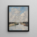 Trouville, die Piers - Eugène Boudin — gerahmtes Bild an der Wand