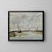 Trouville, die Piers bei Ebbe - Eugène Boudin — gerahmtes Bild an der Wand