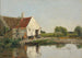Ein Ecke eines Bauernhofs in der Umgebung von Dunkerque - Eugène Boudin — Ansicht des Kunstwerks