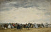Urlauber am Strand von Trouville - Eugène Boudin — Ansicht des Kunstwerks