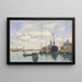 Meereslandschaft-Gemälde an der Giudecca, Venedig - Eugène Boudin — gerahmtes Bild an der Wand