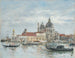 Venedig, die Salute, die Zollstation - Eugène Boudin — Ansicht des Kunstwerks