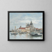 Venedig, die Salute, die Zollstation - Eugène Boudin — gerahmtes Bild an der Wand