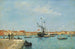 Venedig, der Große Kanal, Dampfboote und Gondeln - Eugène Boudin — Ansicht des Kunstwerks