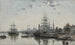 Vue de Bordeaux depuis le Quai des Chartrons - Eugène Boudin — Ansicht des Kunstwerks