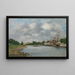 Ansicht des Hafens von Saint-Valery-sur-Somme - Eugène Boudin — gerahmtes Bild an der Wand