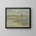 Voiliers sur la mer - Eugène Boudin — gerahmtes Bild an der Wand