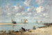 Lavandière près de Trouville - Eugène Boudin — Ansicht des Kunstwerks
