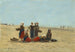 Frauen am Strand von Berck - Eugène Boudin — Ansicht des Kunstwerks