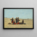 Frauen am Strand von Berck - Eugène Boudin — gerahmtes Bild an der Wand