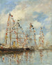 Yacht Basin at Trouville-Deauville - Eugène Boudin — Ansicht des Kunstwerks