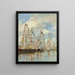 Yacht Basin at Trouville-Deauville - Eugène Boudin — gerahmtes Bild an der Wand