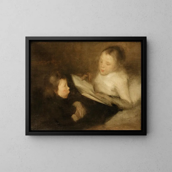 Ein hübscher Märchen - Eugène Carrière — gerahmtes Bild an der Wand