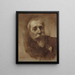 Portrait von Anatole France 1844-1924 Schriftsteller - Eugène Carrière — gerahmtes Bild an der Wand