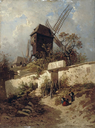 Eugne Ciceri - Le Moulin de la Galette Montmartre.webp