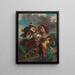 Ein Türke macht sich auf den Weg zu einem griechischen Reiter - Eugène Delacroix — gerahmtes Bild an der Wand