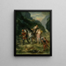Angélique et le blessé Médor - Eugène Delacroix — gerahmtes Bild an der Wand