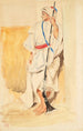 Arabisches stehendes Gemälde - Eugène Delacroix — Ansicht des Kunstwerks