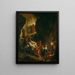 Le Christ porté au tombeau - Eugène Delacroix — gerahmtes Bild an der Wand