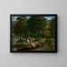 Griechenische Reiter, die sich im Wald ausruhen - Eugène Delacroix — gerahmtes Bild an der Wand