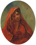 Portrait in halber Körpergröße einer marokkanischen Frau - Eugène Delacroix — Ansicht des Kunstwerks