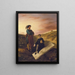 Hamlet und Horatio auf dem Friedhof - Eugène Delacroix — gerahmtes Bild an der Wand
