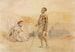 Marokkanische Gemälde auf dem Land - Eugène Delacroix — Ansicht des Kunstwerks