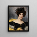 Portrait von Madame François Simon - Eugène Delacroix — gerahmtes Bild an der Wand