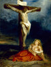 Sainte Marie-Madeleine am Fuße des Kreuzes - Eugène Delacroix — Ansicht des Kunstwerks