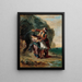 Selim und Zuleika - Eugène Delacroix — gerahmtes Bild an der Wand