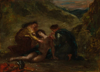 Eugne Delacroix - St Sebastian with St Irene and Attendant.webp