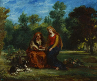 Eugne Delacroix - The Education Of The Virgin.webp