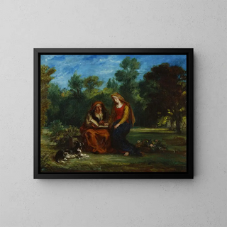Eugne Delacroix - The Education Of The Virgin.webp