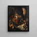 Die Auferstehung Lazares - Eugène Delacroix — gerahmtes Bild an der Wand