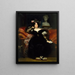 Portrait von Mme Jules-Antoine Droz - Eugène Devéria — gerahmtes Bild an der Wand