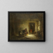 Sonniges Zimmer - Eugène François de Block — gerahmtes Bild an der Wand