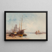 Bateaux au port - Eugène Galien-Laloue — gerahmtes Bild an der Wand