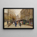 Blumenmarkt La Madeleine - Eugène Galien-Laloue — gerahmtes Bild an der Wand