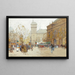 La Place du Châtelet - Eugène Galien-Laloue — gerahmtes Bild an der Wand