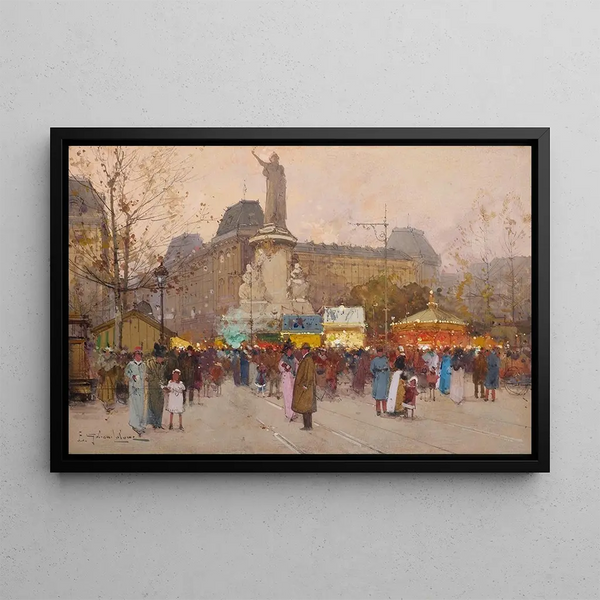 Eugne GalienLaloue - La Place du Republic Paris.webp