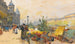 Der Blumenmarkt La Cité - Eugène Galien-Laloue — Ansicht des Kunstwerks