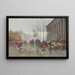 Der Blumenmarkt in der Madeleine - Eugène Galien-Laloue — gerahmtes Bild an der Wand