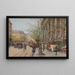 Blumenmarkt, Place de la Madeleine - Eugène Galien-Laloue — gerahmtes Bild an der Wand