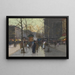 Blumenmarkt La Madeleine - Eugène Galien-Laloue — gerahmtes Bild an der Wand